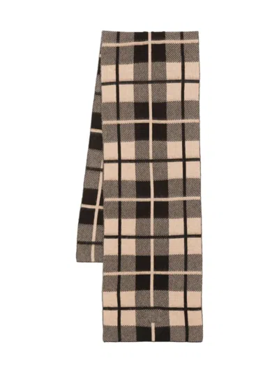Guest In Residence Checked Scarf In Multi