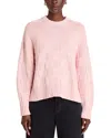 Guest In Residence Pink Cozy Crew Sweater In Powder Pink