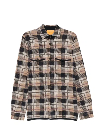Guest In Residence Check-pattern Cashmere Shirt In Neutral