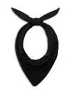 Guest In Residence Classic Black Bandana Scarf With Timeless Design In Black