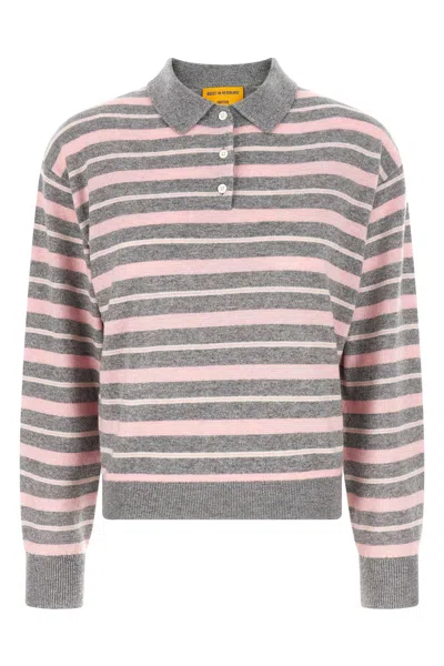 Guest In Residence 'clloegiate Stripe Polo' Sweater In Multi