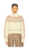Guest In Residence Cloud Chalet Fair Isle Wool And Cashmere-blend Cardigan In Yellow