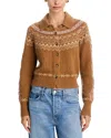 Guest In Residence Cloud Chalet Fair Isle Cardigan In Brown