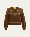 Guest In Residence Cloud Chalet Wool Cashmere Crewneck Sweater In Brown