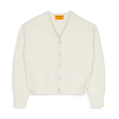 Guest In Residence Collegiate Cardigan In Cream