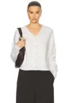 Guest In Residence Collegiate Cashmere Cardigan In Cream