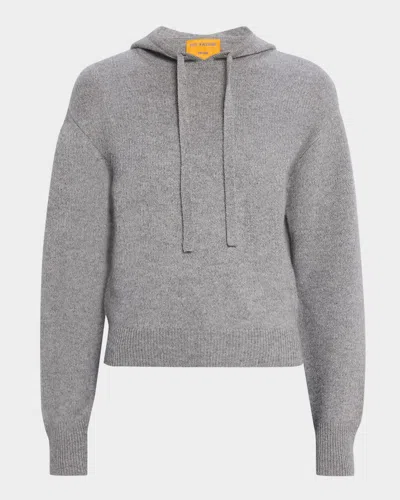 Guest In Residence Collegiate Cashmere Hoodie In Gray