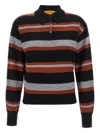Guest In Residence Collegiate Stripe Polo Shirt In Multi