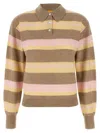 Guest In Residence Collegiate Stripe Polo Multicolor