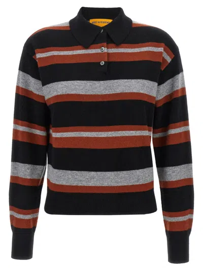 GUEST IN RESIDENCE 'COLLEGIATE STRIPE' POLO SHIRT