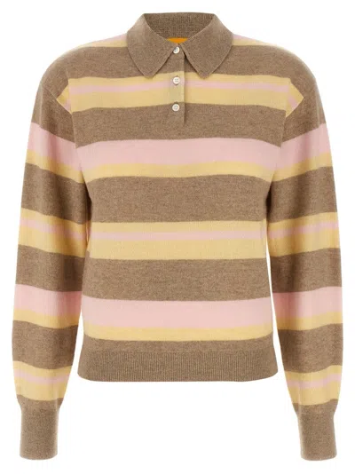 GUEST IN RESIDENCE 'COLLEGIATE STRIPE' POLO SHIRT
