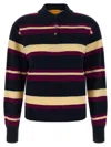 Guest In Residence Collegiate Stripe Polo Multicolor In Multi