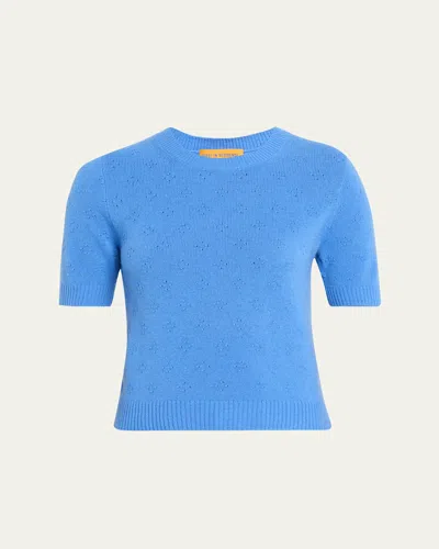 Guest In Residence Compass Cashmere Sweater Tee In Nude