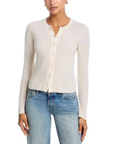 Guest In Residence Compass Jane Cashmere Cardigan In White