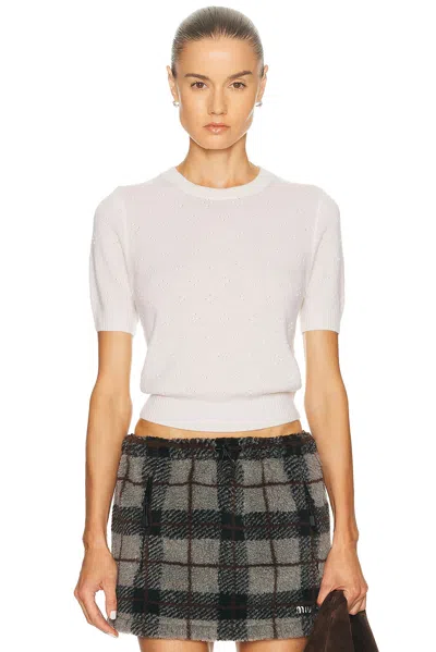 Guest In Residence Compass Sweater Tee In White