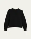 Guest In Residence Cozy Cashmere Crewneck Sweater In Black