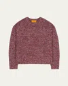 Guest In Residence Cozy Cashmere Crewneck Sweater In Red Marl