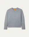 Guest In Residence Cozy Cashmere Crewneck Sweater In Stone