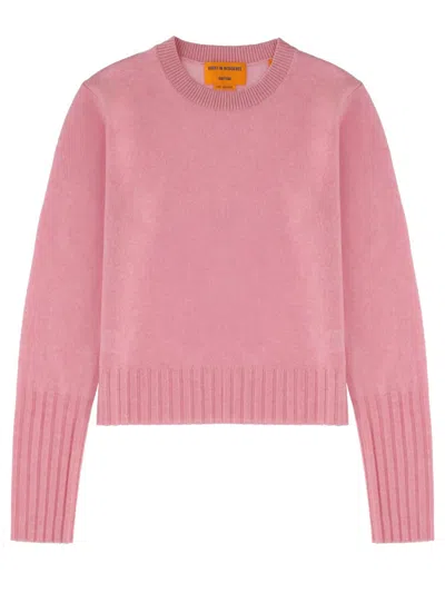 Guest In Residence Cozy Crew Cashmere Sweater In Pink