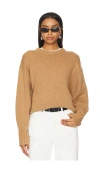 Guest In Residence Cozy Crew Sweater In Brown