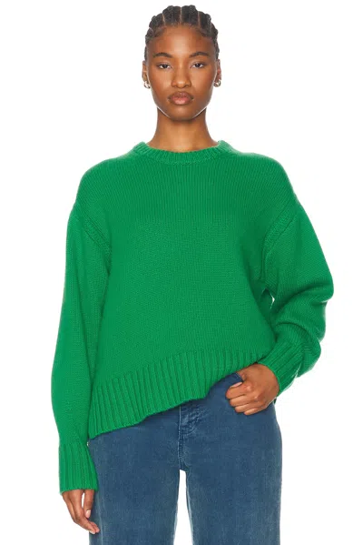 Guest In Residence Cozy Crew Sweater In Rainforest