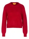 Guest In Residence Crew-neck Cashmere Sweater In Red