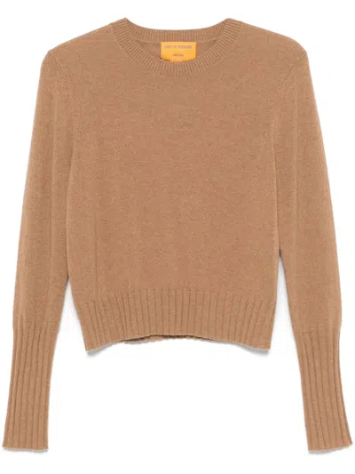 Guest In Residence Crew-neck Sweater In Beige