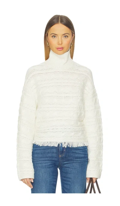 GUEST IN RESIDENCE CROPPED CABLE TURTLENECK SWEATER