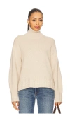 Guest In Residence Cropped Rib Turtleneck In Brown