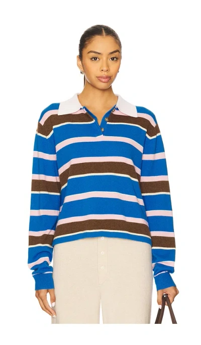 GUEST IN RESIDENCE CROPPED STRIPE RUGBY SWEATER