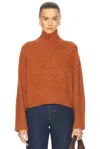 Guest In Residence High-neck Jumper In Chai