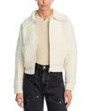 Guest In Residence Cross Country Textured Bomber Jacket In White