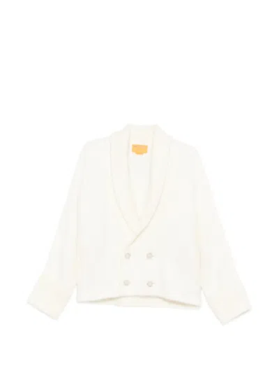 Guest In Residence Double-breasted Cardigan In Neutral