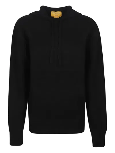 Guest In Residence Drawstring Hoodie In Black