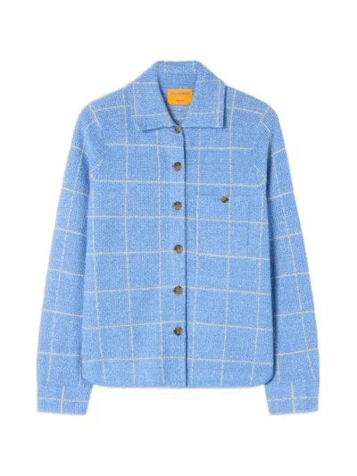 Guest In Residence Dylan Check-pattern Shirt In Blue