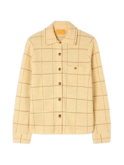 Guest In Residence Dylan Check-pattern Shirt In Yellow