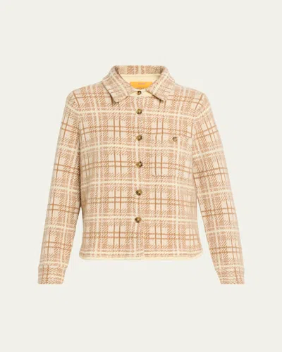 Guest In Residence Dylan Plaid Cashmere Shirt In Multi