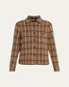 Guest In Residence Dylan Plaid Cashmere Shirt In Brown