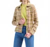 Guest In Residence Dylan Plaid Cashmere Shirt In Almond Combo In Neutral