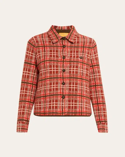 Guest In Residence Dylan Plaid Cashmere Shirt In Multi