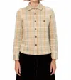 Guest In Residence Dylan Plaid Shirt In Taupe Combo In Multi