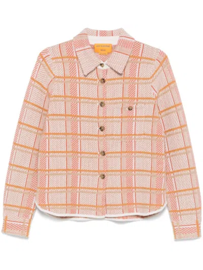 Guest In Residence Beige Dylan Plaid Shirt In Creco Cream Combo