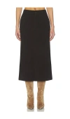 Guest In Residence Tailored Cashmere Skirt In Burnt Cocoa In Multi