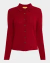 Guest In Residence Elle Cashmere Button-front Shirt In Multi