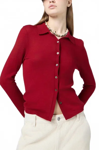 Guest In Residence Elle Shirt In Ruby In Pink