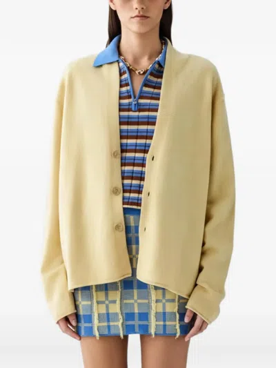 Guest In Residence Everywear Buttoned Cardigan In Neutral