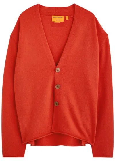 Guest In Residence Everywear Cashmere Cardigan In Red