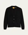 Guest In Residence Womens Black Everywear V-neck Cashmere Cardigan In Black