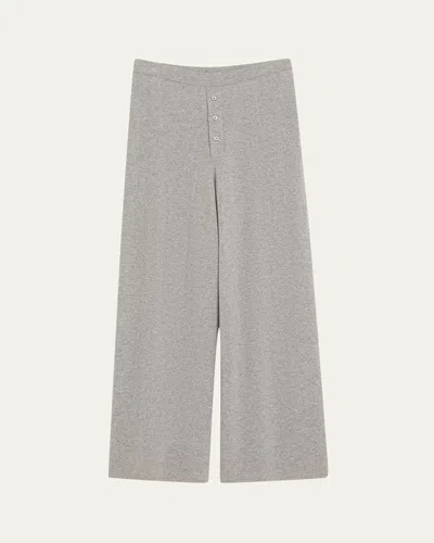 Guest In Residence Everywear Cashmere Knit Relaxed Pants In Gray