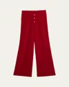 Guest In Residence Everywear Cashmere Knit Relaxed Pants In Red